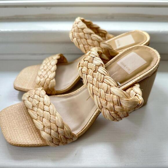 Dolce Vita Braided Block Heels - Picture 2 of 7
